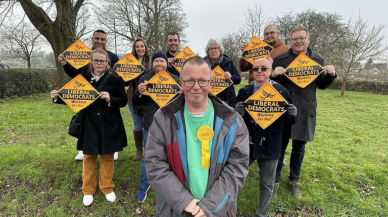 Tony Pearce and the hardworking Lib Dem Team